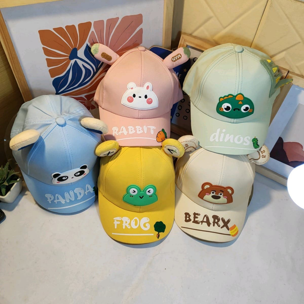 topi pet anak animal/topi baseball/topi anak 2-5 tahun