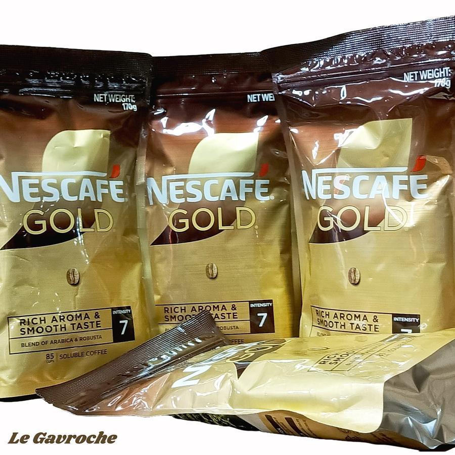 

Nescafe Gold Refill 170gr Malaysia kopi import 85 Cups Original