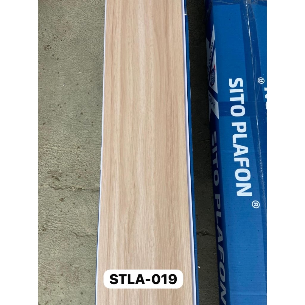 Plafon pvc coklat muda serat kayu stla 019