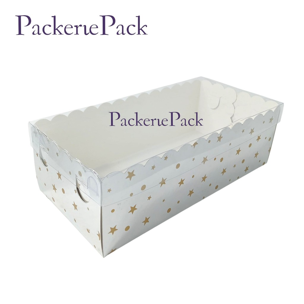 

(5 Pcs) Dus Kotak Kue Box Hologram Silver Polkadot Laminasi Cake Ivory 12x25x8cm Hologram Premium Box 12 x 25 x 8 Silver Polkadot