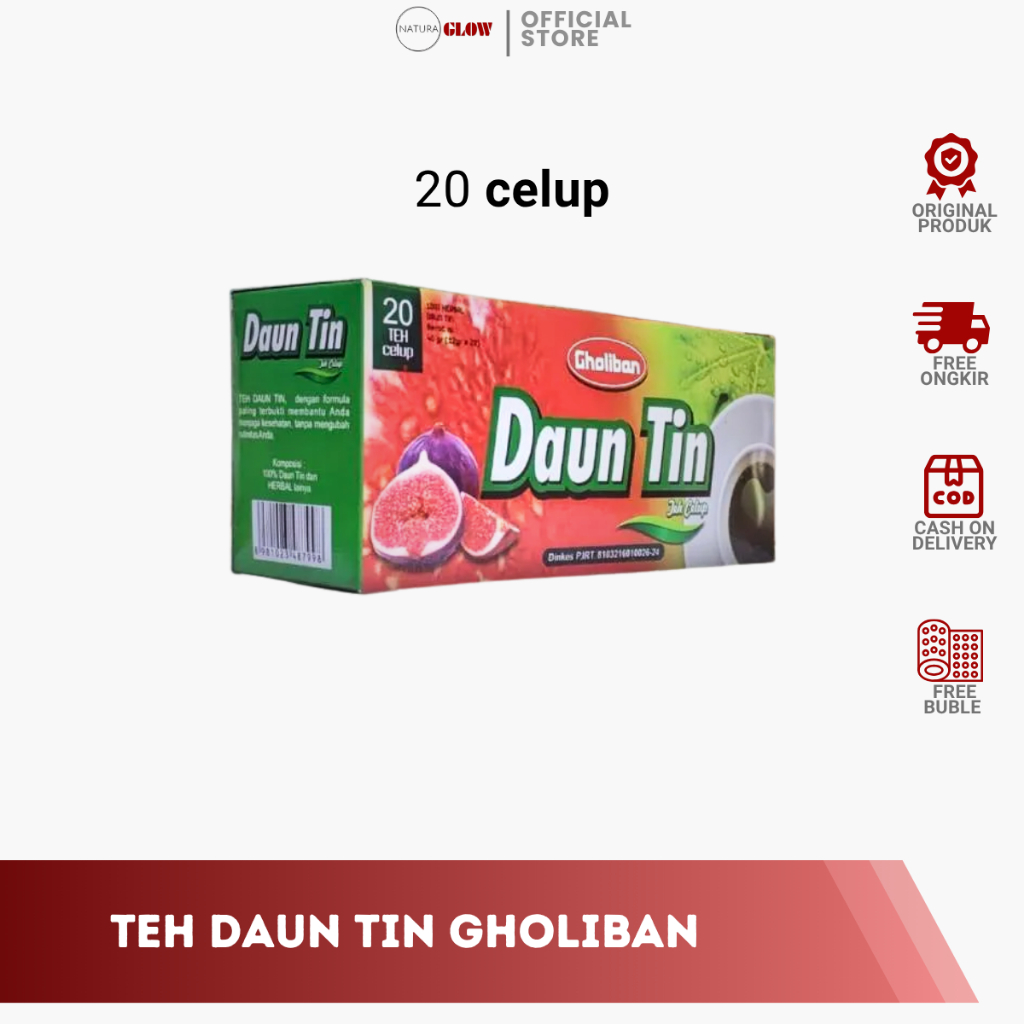 

TEH CELUP DAUN TIN GHOLIBAN - herbal alami | bantu jaga gula darah | halal | isi 20 | aman dikonsumsi harian | original BPOM 100%