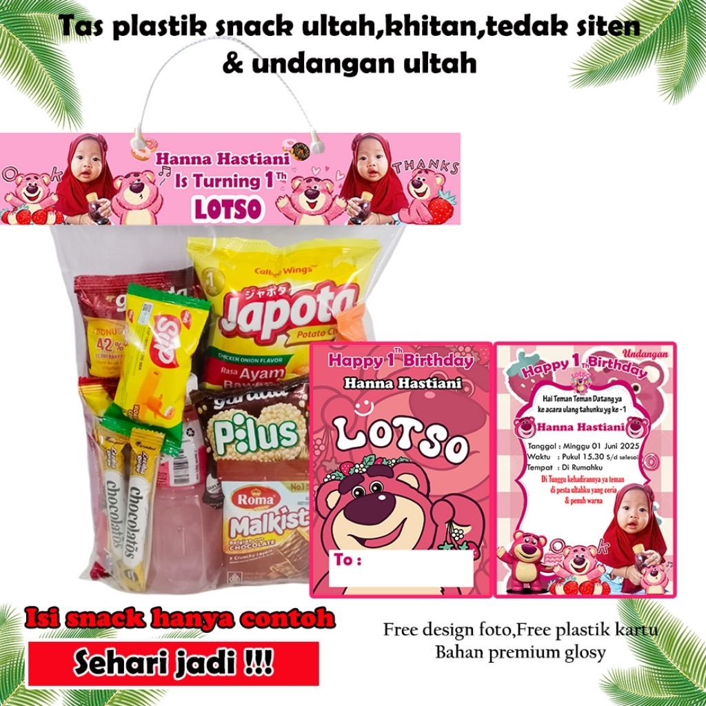 

Tas plastik bingkisan ultah & undangan isi 10 pcs + Desain foto REQUEST VIA CHAT TOKO plastik bingkisan makanan/plastik ultah karakter/plastik hadiah