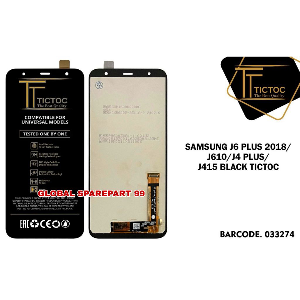 LCD SAMSUNG GALAXY J6 PLUS 2018 J610 / SAMSUNG GALAXY J4 PLUS J415 TICTOC