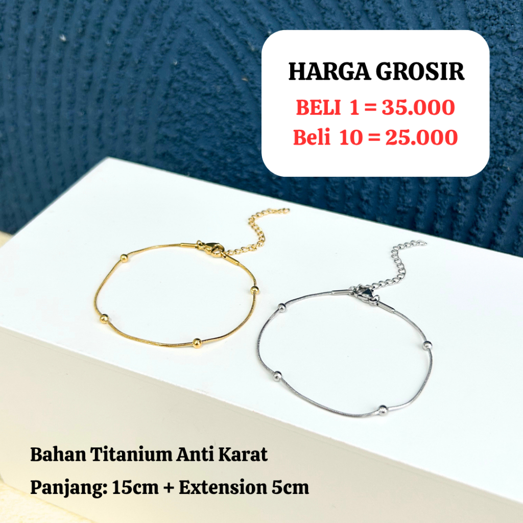 Gelang Jelita - Gelang Titanium Wanita | Paket Usaha