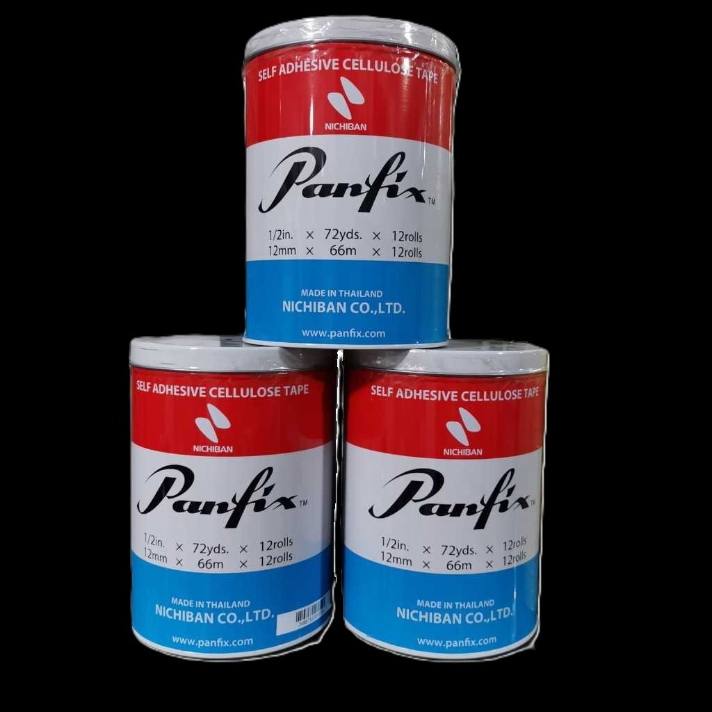 

Panfix Isolasi Selotip Bening1/2 Inch x 72 yard / Self Adhesive Cellulose Tape