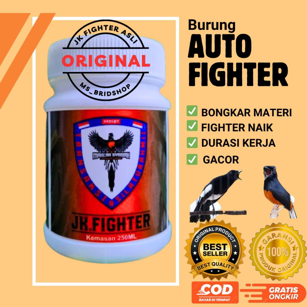 Mr.Kasacil - Jkfighter Voer Jangkrik Fighter Pakan Burung Murai Masteran