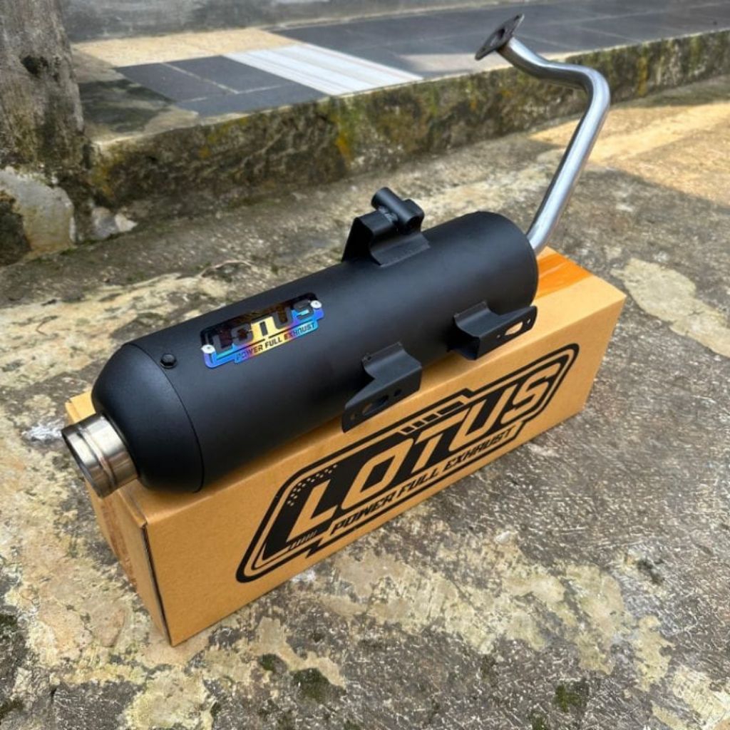 FREE ONGKIR KNALPOT STANDAR RACING LOTUS TERMURAH ORIGINAL KNALPOT TSUKIGI STANDAR RACING MATIC