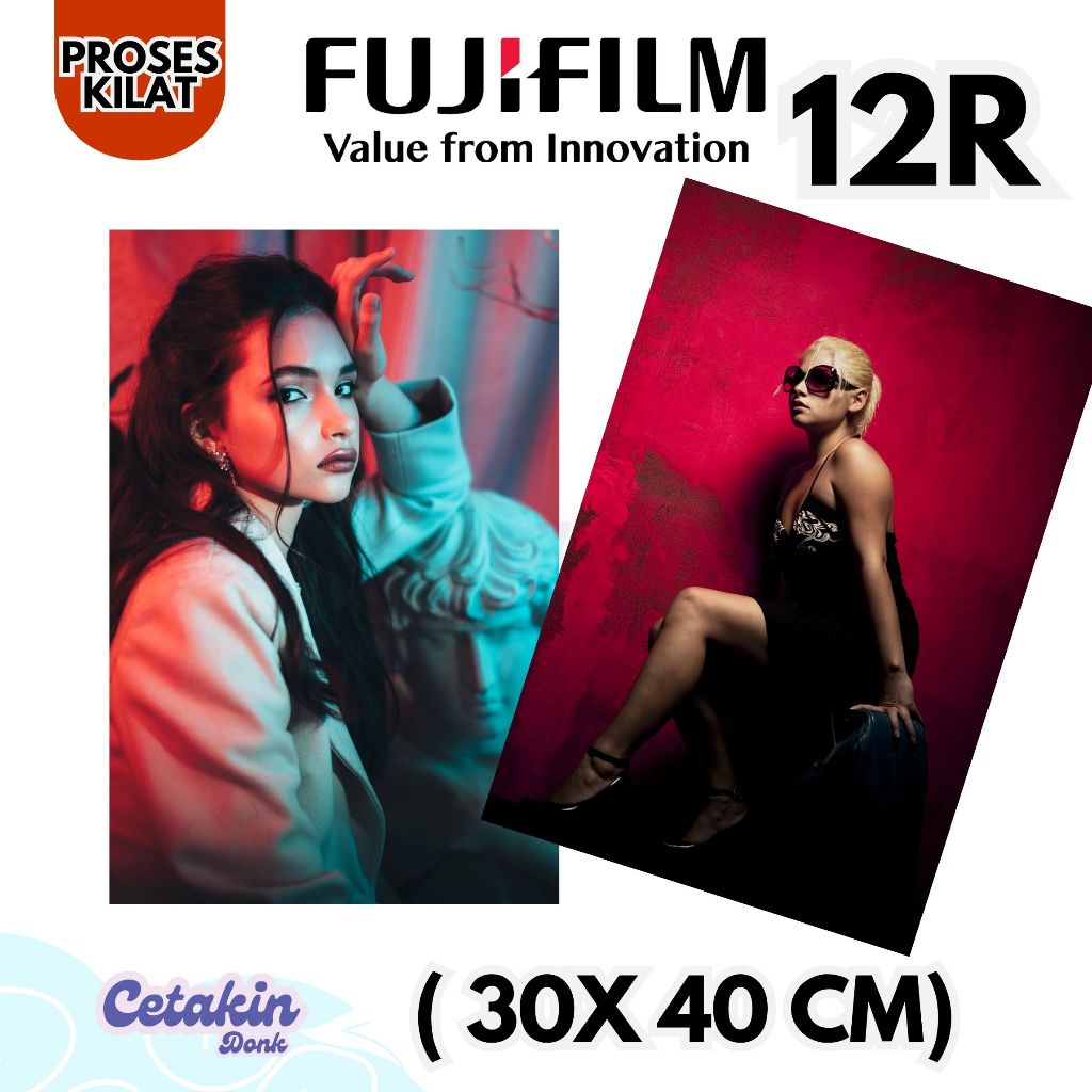 Cetak Foto 12R (30x40cm) kertas Foto Profesional Fujifilm noritsu lab