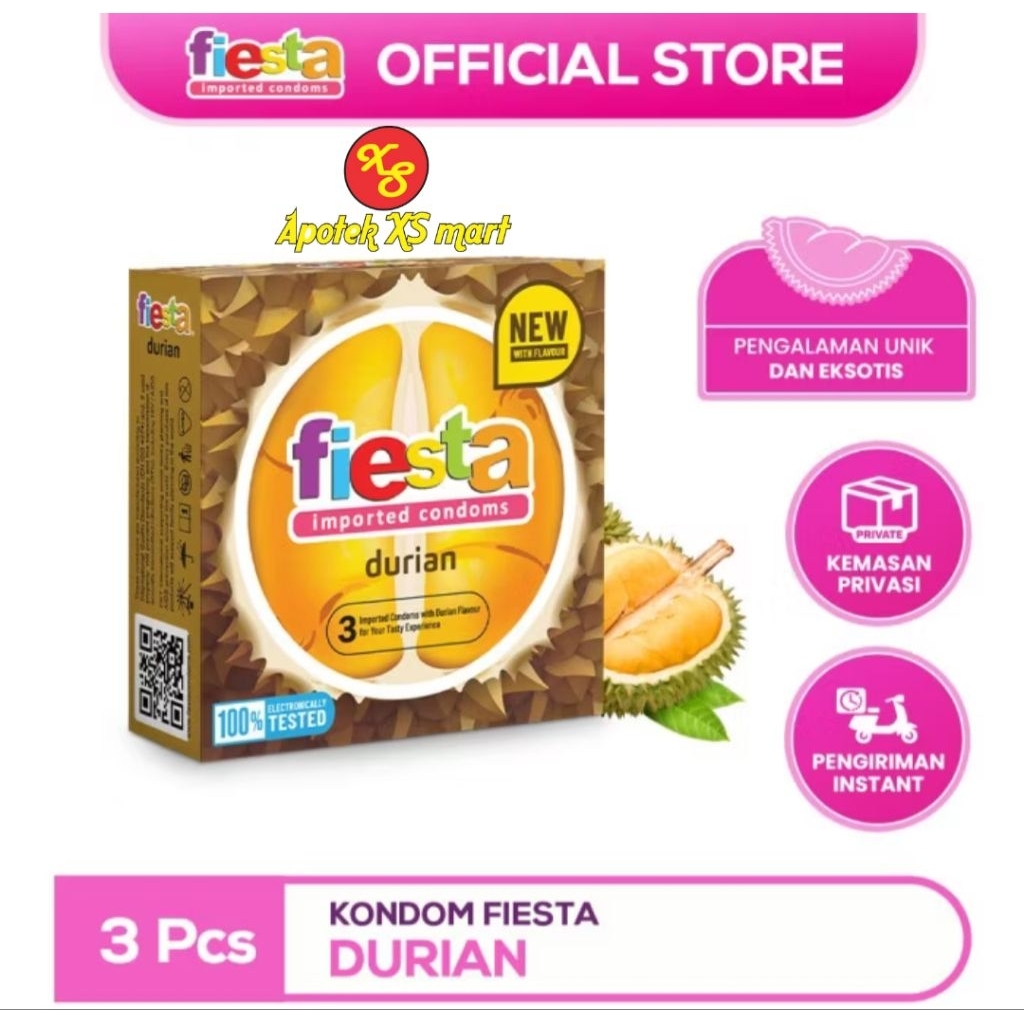 FIESTA DURIAN @3 PCS - KONDOM UNTUK PRIA
