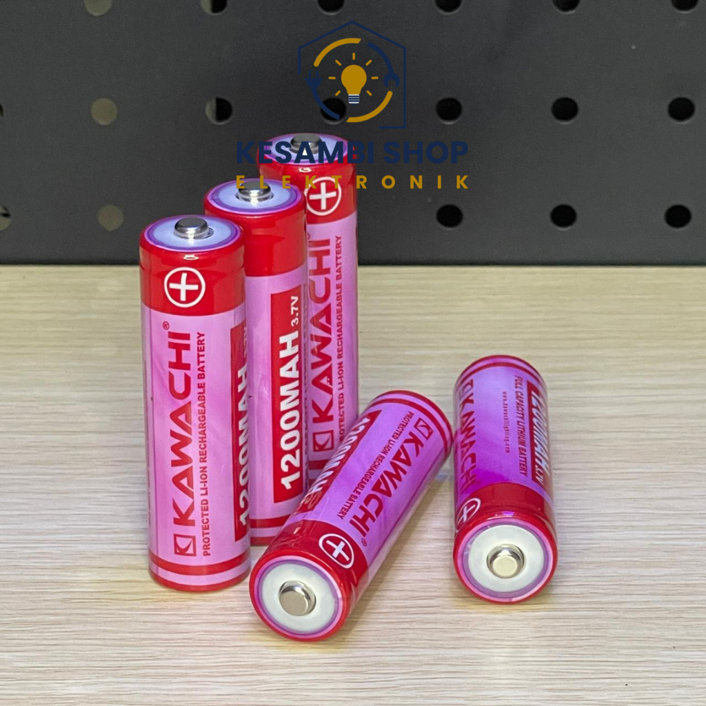 BATERAI 18650 KAWACHI BATERAI RECHARGERABLE 1200 MA