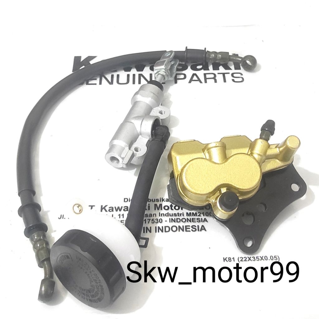 Kaliper+Master Rem+Selang Rem Belakang Kawasaki Ninja R Ninja RR Ninja SS