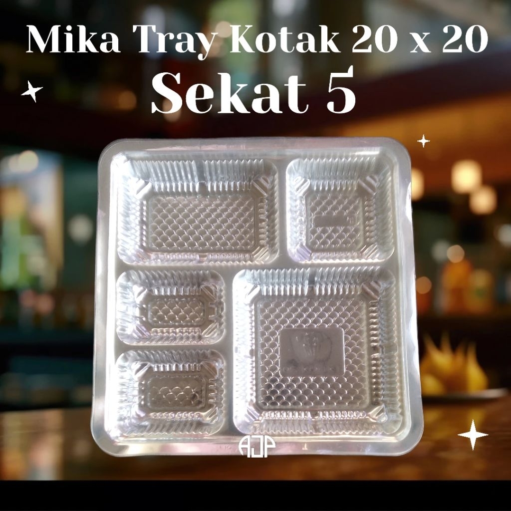 Mika Tray Alas Kotak Nasi 20 cm x 20 cm | 1 pack