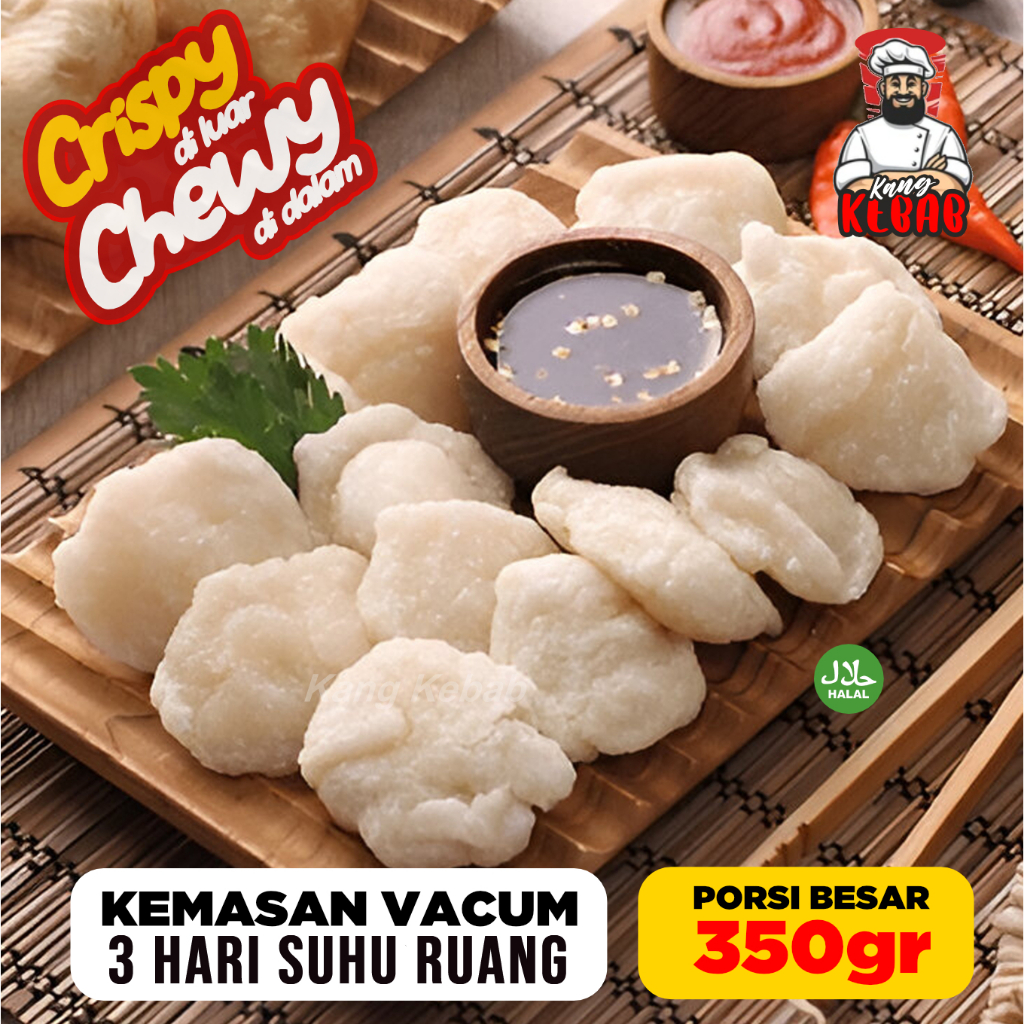 

Rujak Cireng Crispy Pedas Gurih 350 Gram By Kang Kebab Cemilan Frozen