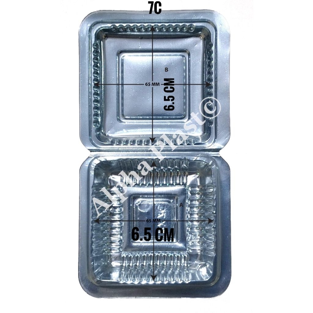 ALPHAPLAST - Isi 100 PCS /  Mika 7C / Mika BX 7C / Mika Makanan / Mika Kue