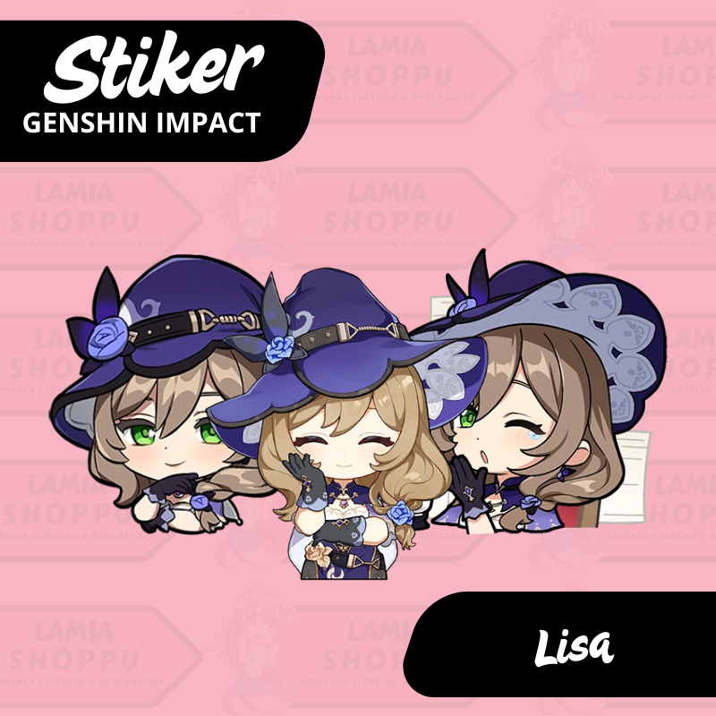 

Sticker Genshin Impact Lisa | Stiker Lisa Genshin | Sticker Lisa GI