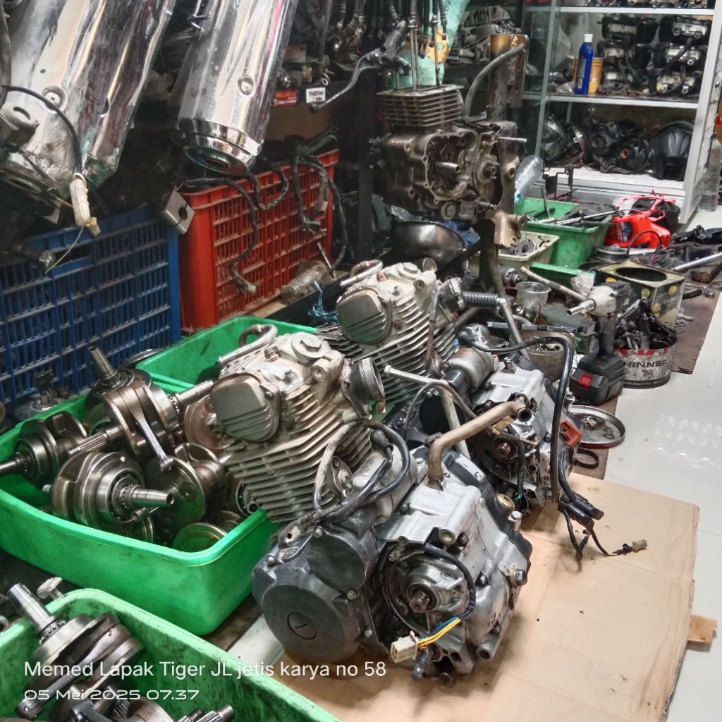 Mesin honda tiger revo copotan motor