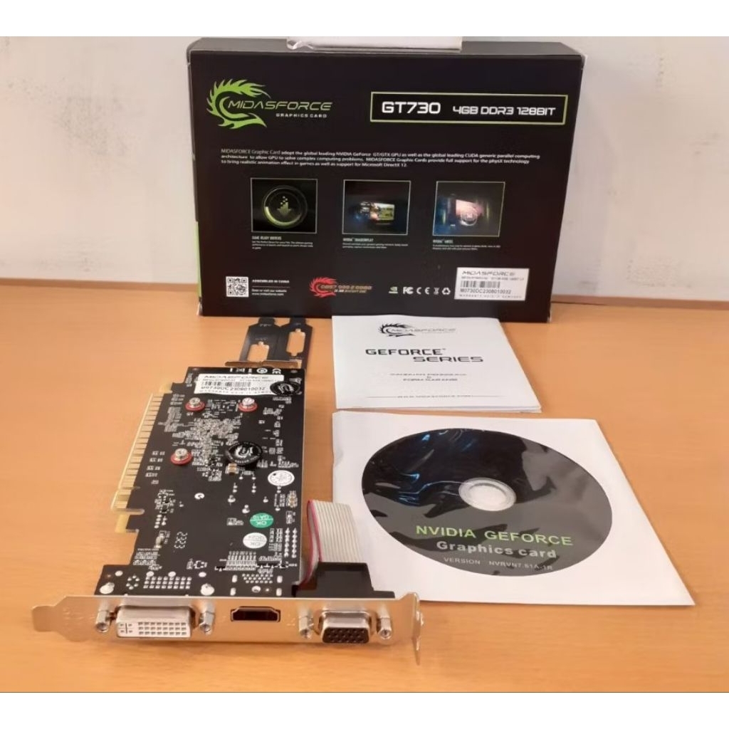 VGA MIDASFORCE NVIDIA GT 730 4GB