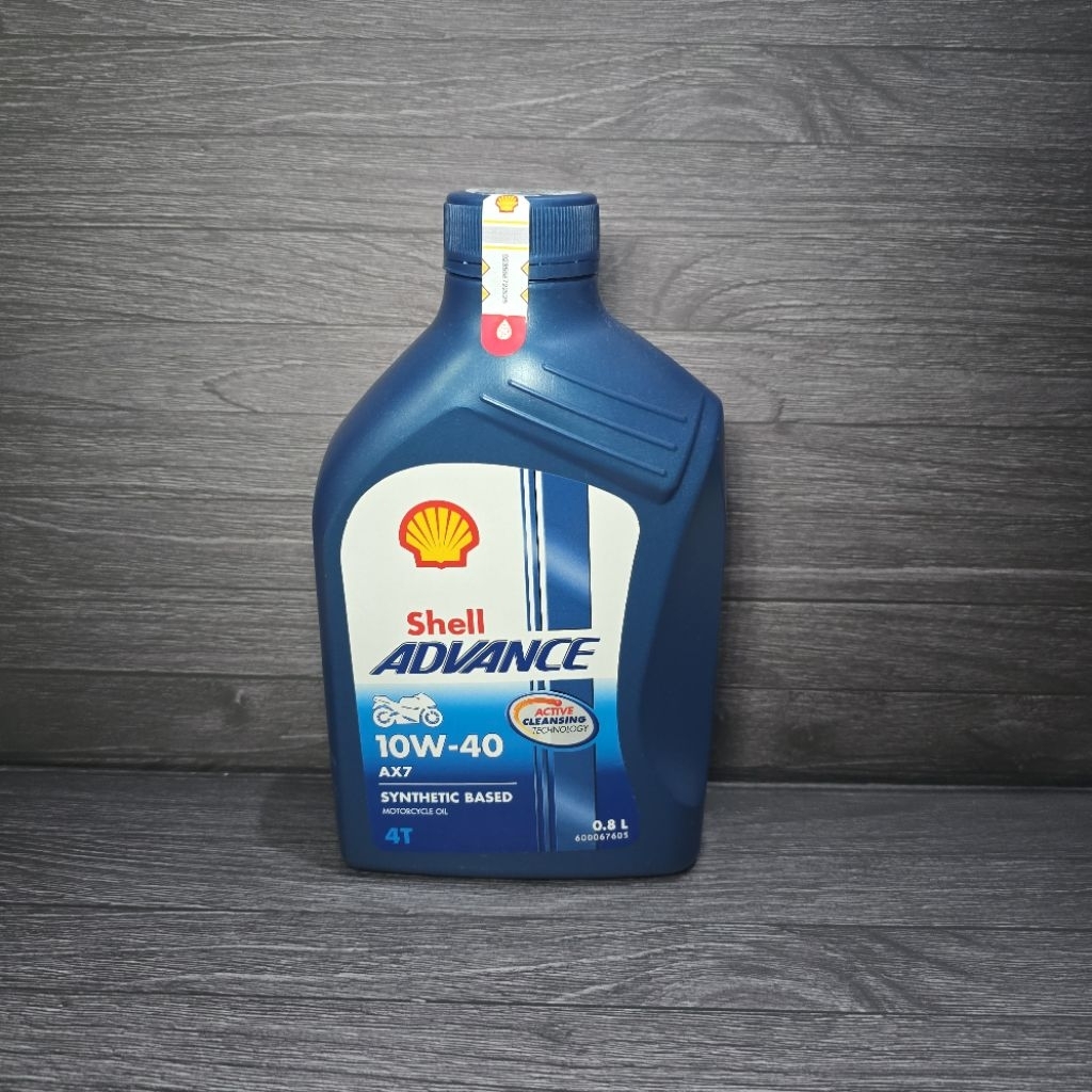 Oli Shell Advance AX7 800ml 10W-40 Oil Mesin Motor Bebek 4T 0.8L