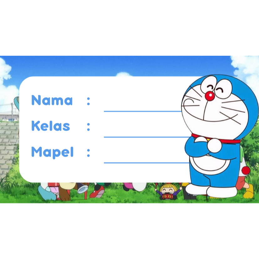 

Stiker Mapel Buku Sekolah 3 x 6 Custom Teks