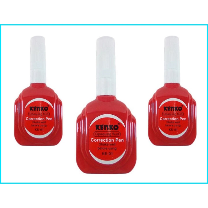 

(1 PCS) Correction Pen Kenko Ke-01 Merah / Tip-Ex Cair KE 01 / Tipe X Fluid Pendek ( Murah & Terlaris )