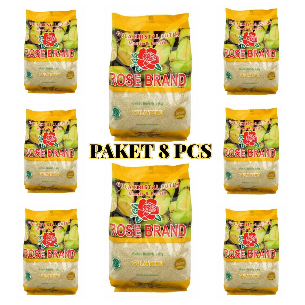 

Gula Rose Brand 1kg Paket Hemat 8 Pcs Kemasan Kuning