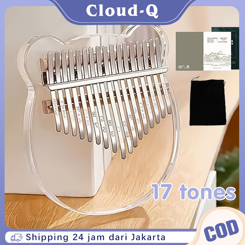 Jempol Piano Jari Jempol Crystal Kalimba 17 Kunci Akrilik Alat Musik Piano