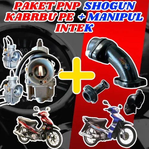 Paket PNP Suzuki Shogun Sogun Langsung Pasang Karburator Karbu KEIHIN PE 24 PE 26 PE 28 Carburator P