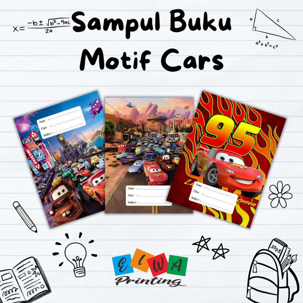 

(ISI 8 LEMBAR) SAMPUL BUKU TULIS SIDU CAMPUS BIGBOSS / SAMPUL BUKU MOTIF CARS ESTETIK MOBIL CARS KEREN / Sampul Custom / SAMPUL BUKU AESTHETIC