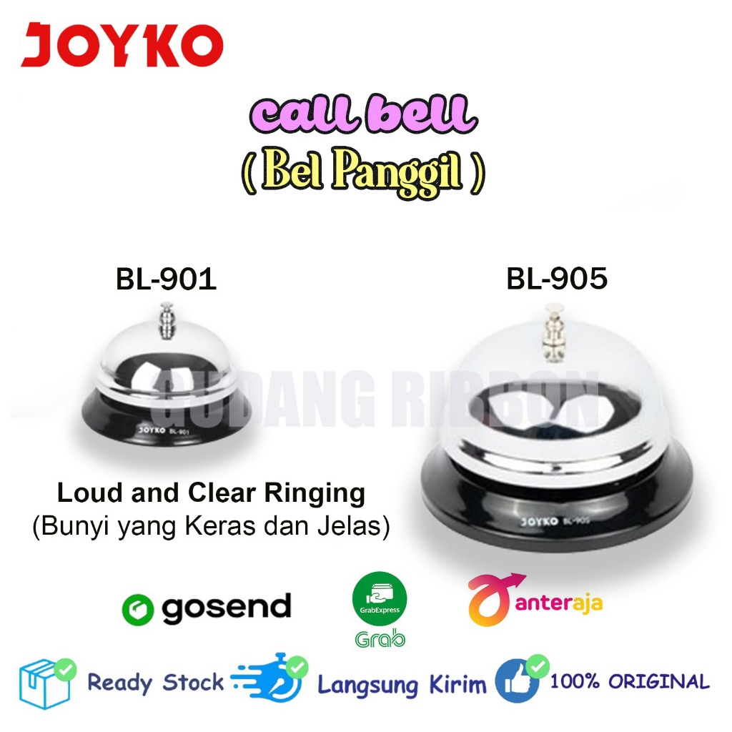 

Bel Meja Panggil Joyko Call Bell Stainless Suara Keras Cocok Kasir Resepsionis Restoran