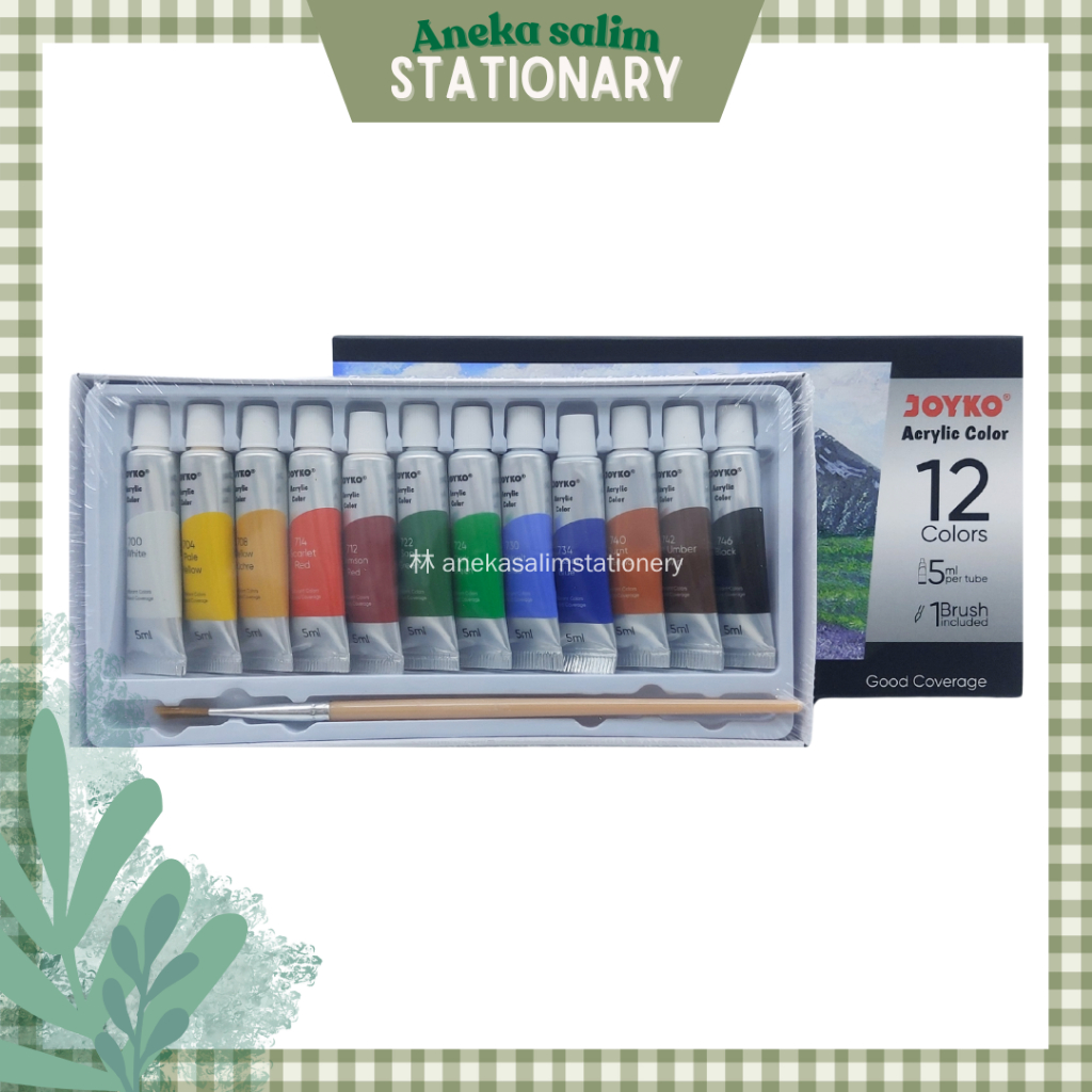 

Anekasalim - Cat Akrilik Acrylic Color Joyko ACC-5ML - ACC-5ML-12/24 warna