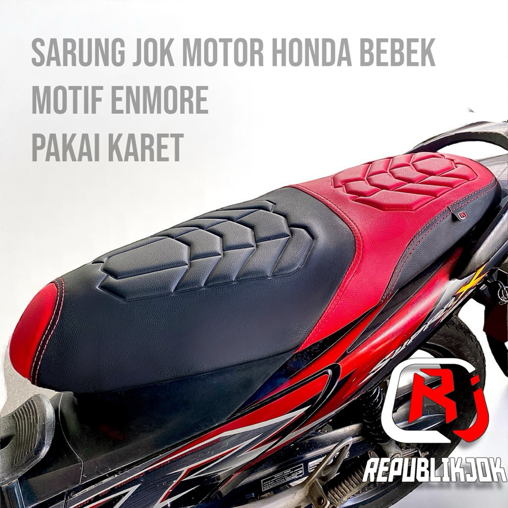 Cover Jok Motor Honda Supra x 125, Revo x, Blade, Fit s, Sonic, Supra gtr Pakai karet bisa langsung 