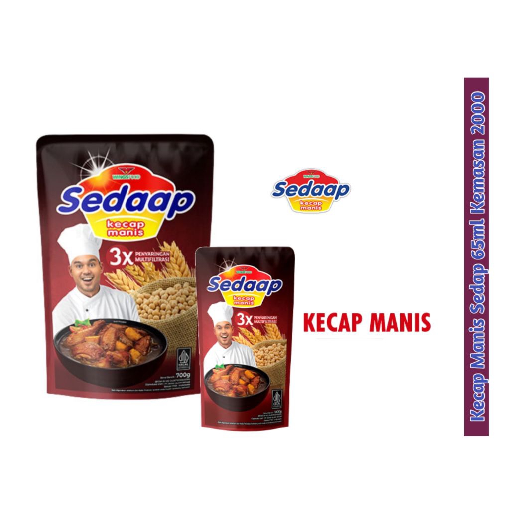 

Kecap Sedap Manis 65ml Kemasan 2000