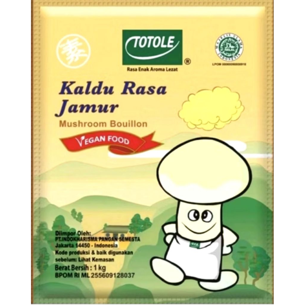 

kaldu rasa jamur totole 1kg / mokoceng / penyedap rasa kaldu jamur 1kg