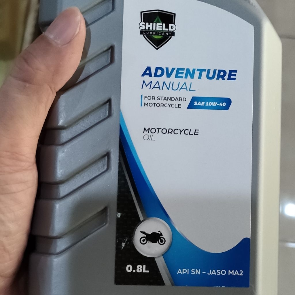 Oli Motor Manual SHIELD SAE10W-40 API SN-JASO MA2 ORIGINAL