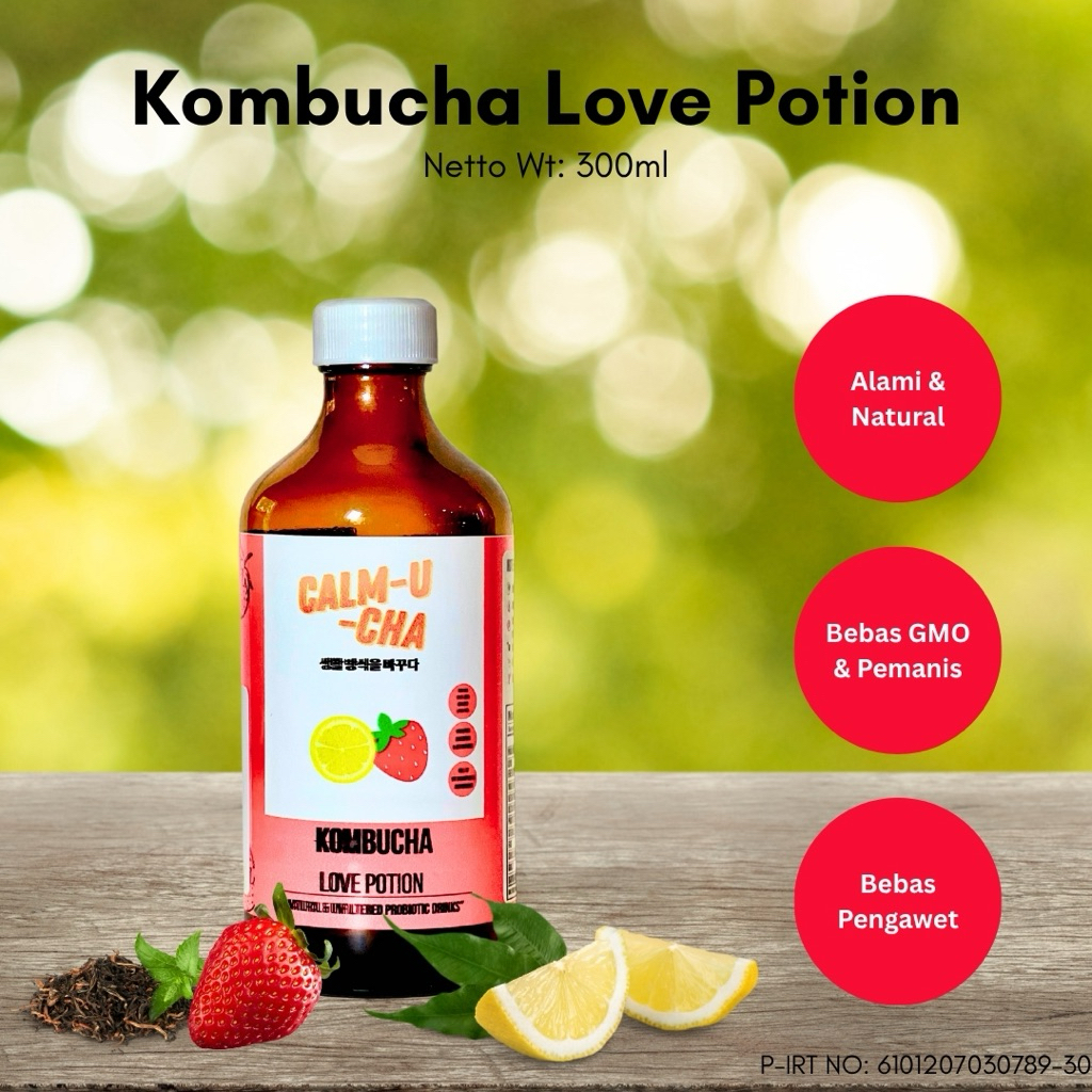 

Kombucha Calm U Cha Love Potion (Strawberry Lemon) 300ml