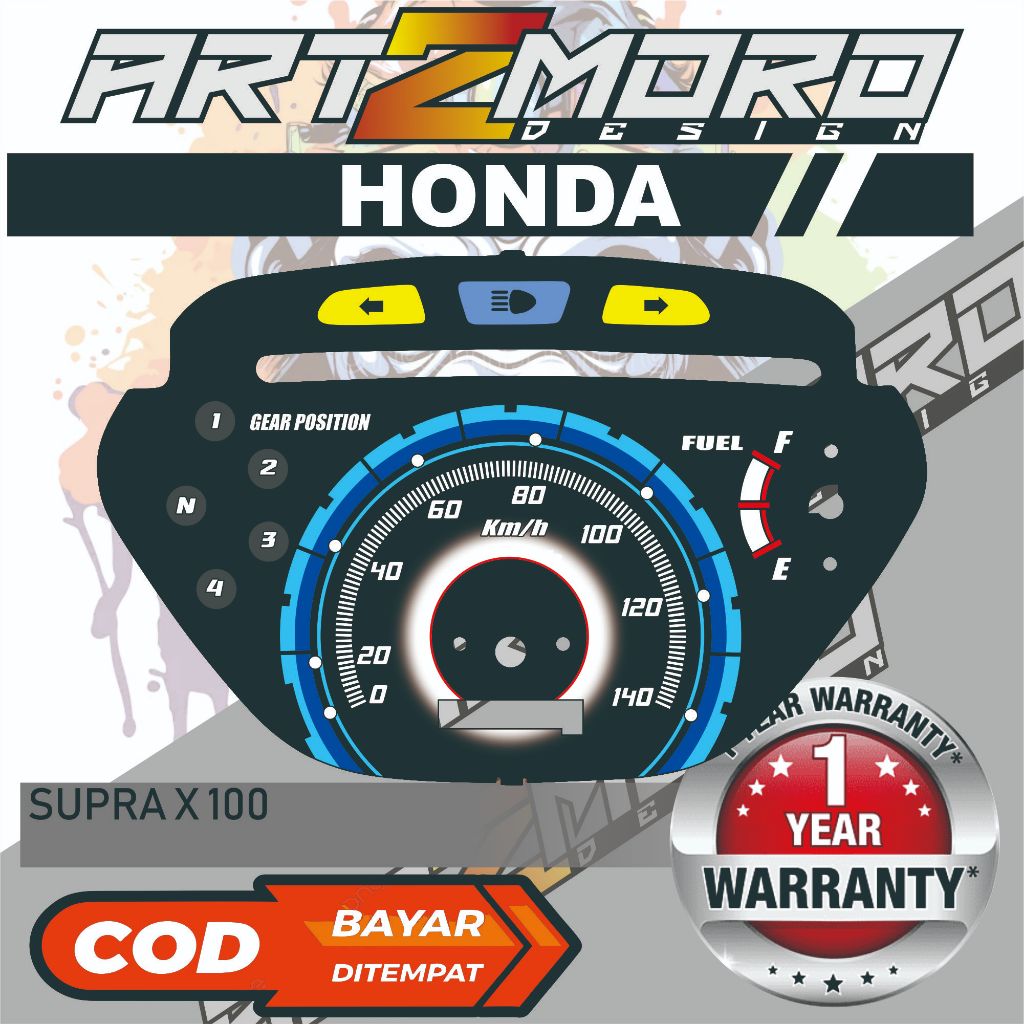 PAPAN SPEEDOMETER CUSTOM HONDA SUPRA X 125