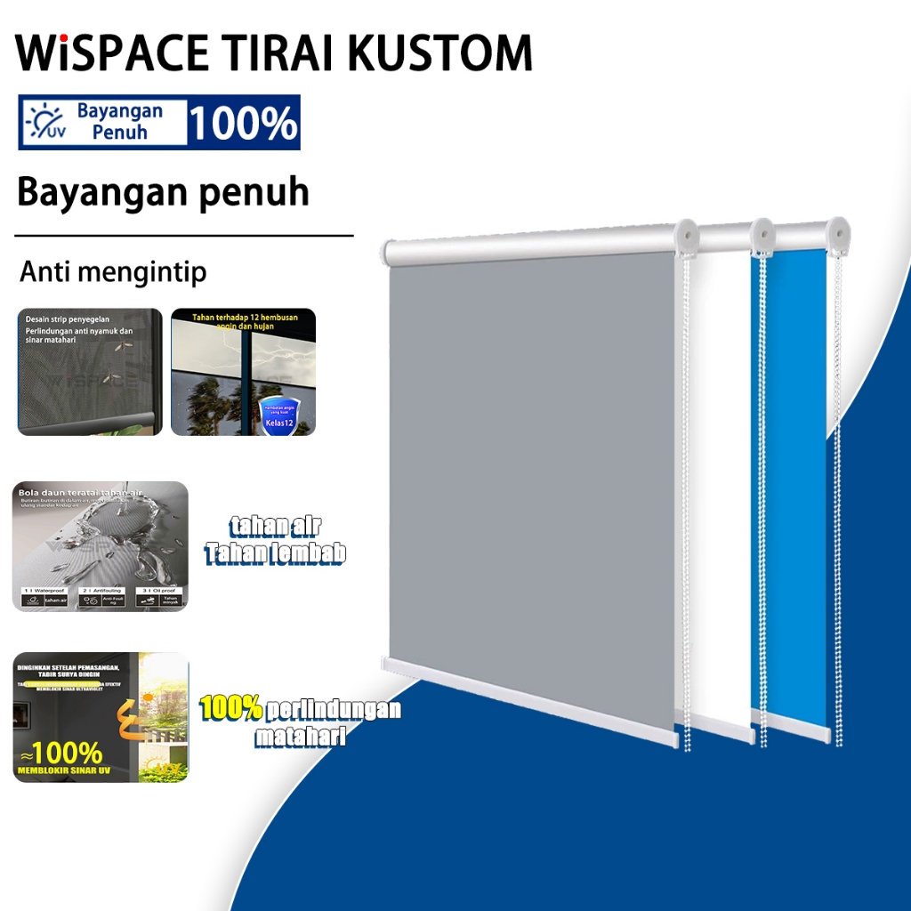 Tirai Gorden Tirai Kantor Tarik Roller Blind Tirai Jendela Aesthetic Gorden Tarik tirai roller Tirai