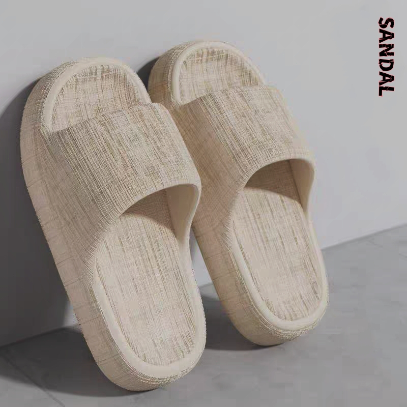 Sandal Rumah Anti Slip Sandal Flat Wanita Kekinian Sandal Sehari Hari Wanita Sandal Rumah Empuk Wani
