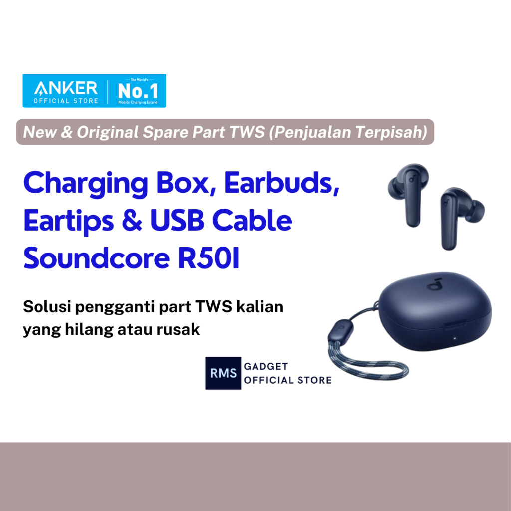 Anker Soundcore R50I | Earbuds R50I | Charging Box R50I | Spare Part Soundcore R50I | Soundcore R50I