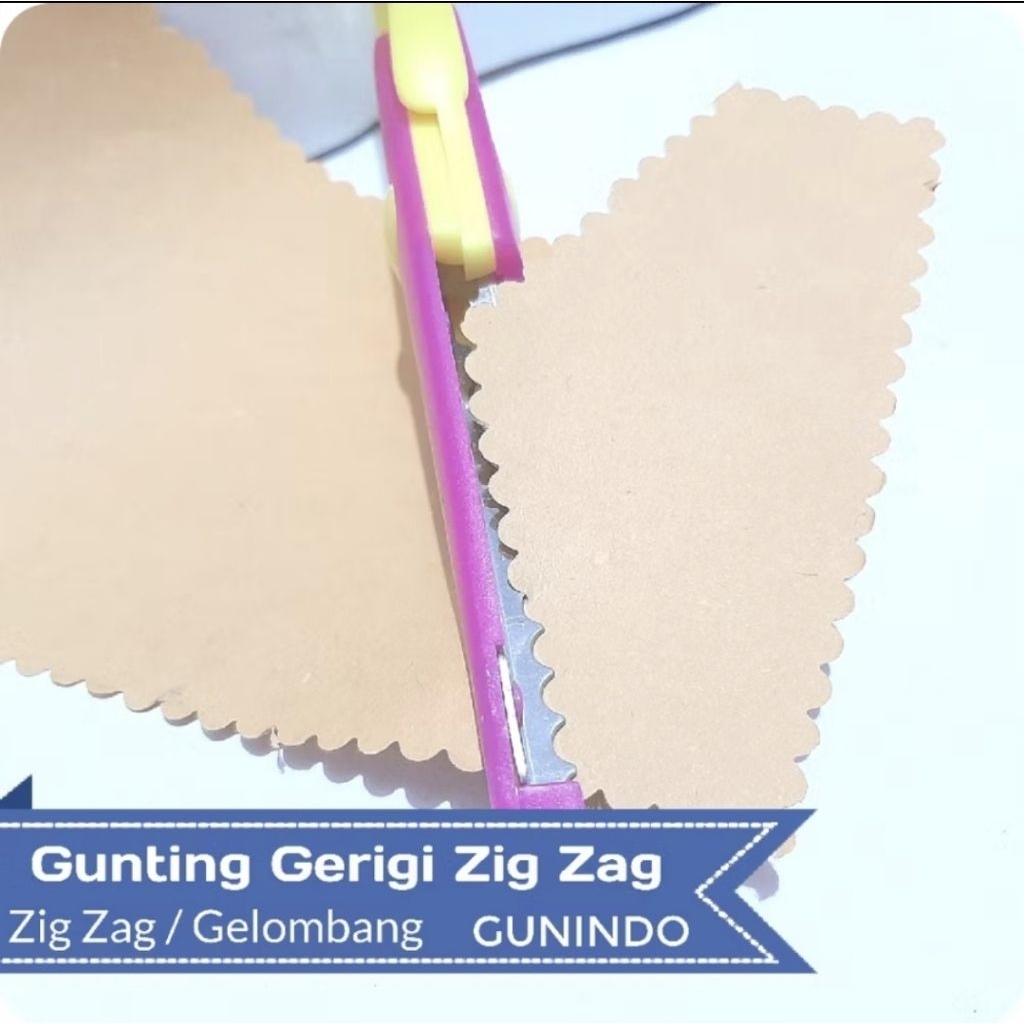 

Gunting Prakarya Gerigi Zig Zag Gelombang Gunindo