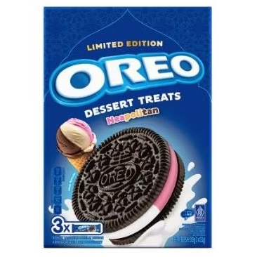 

Oreo Neapolitan Dessert Treat Biskuit Krim Vanila & Stroberi 3 x 131 g
