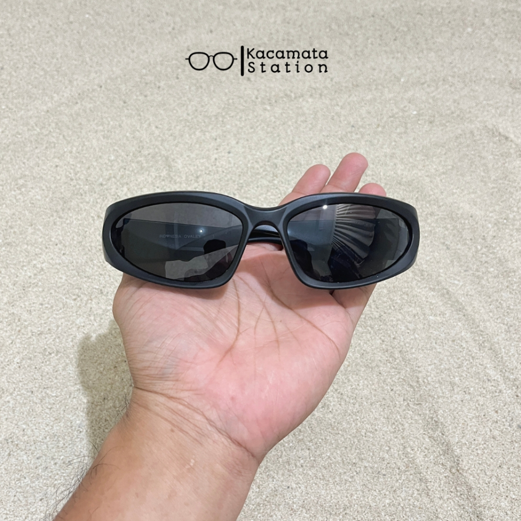 Ovl 7001(LOKAL) Kacamata Hitam Sport Running Sepeda Steampunk Vintage Fashion Pria Wanita Man Women