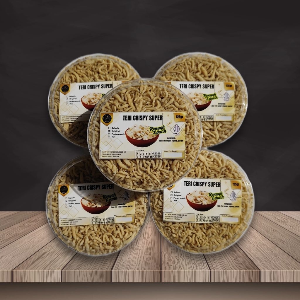 

Tery crispy toples Non MSG tanpa bahan pengawet 150gram