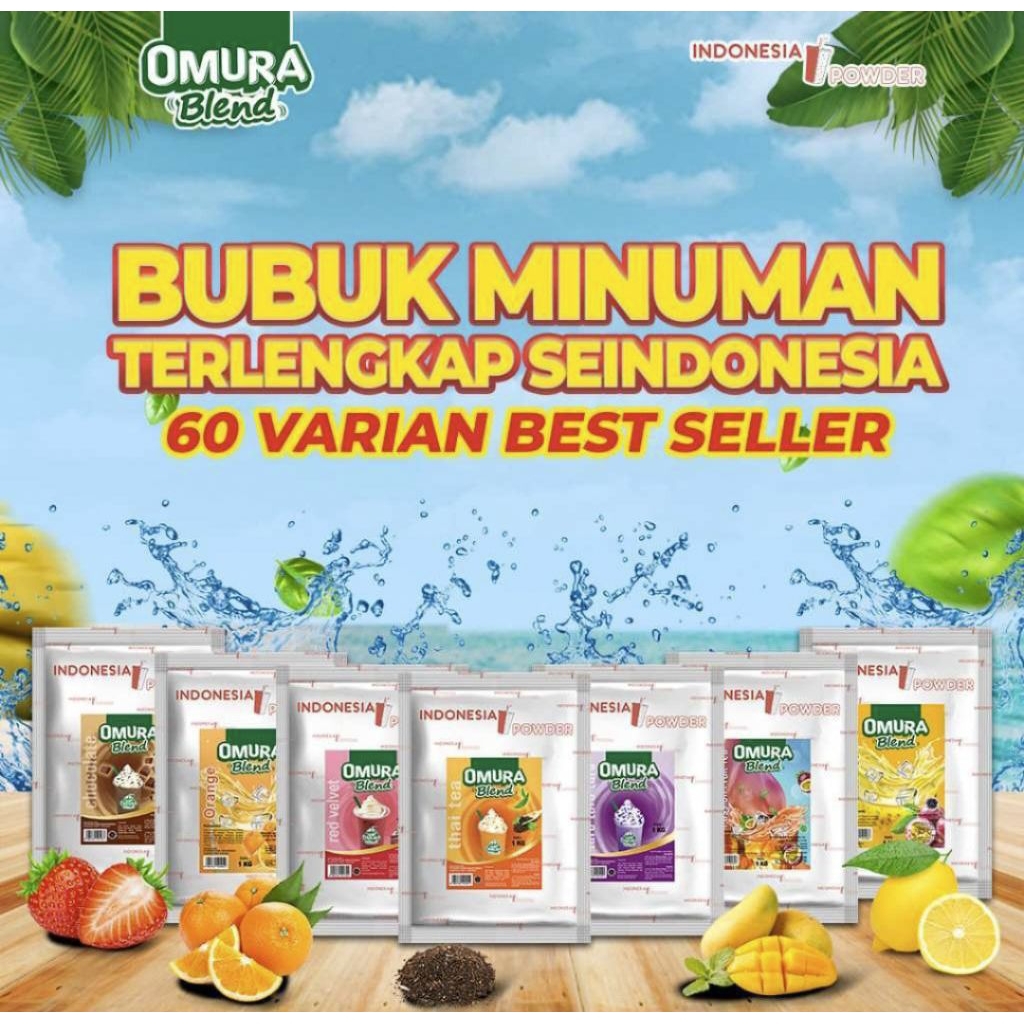 

Omura bubuk minuman 500gr - bubuk Minuman Premium Mix Gula Aneka Rasa Omura Blend Indonesia Powder