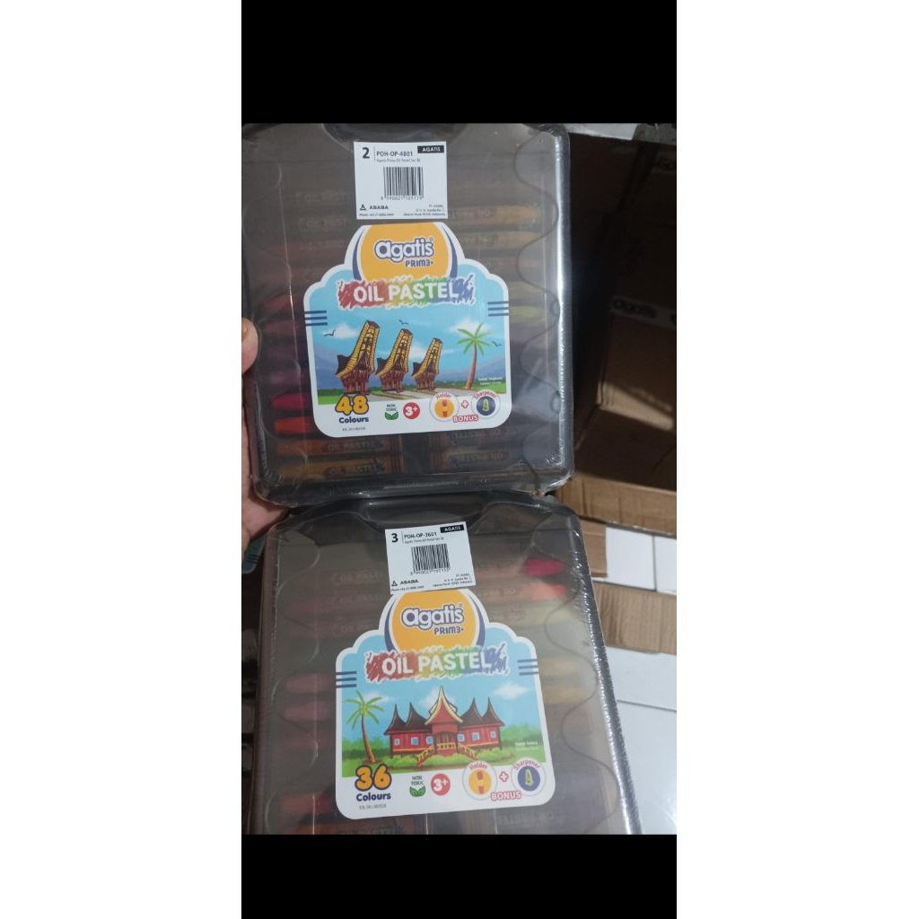 agatis prime oil pastel isi 48
