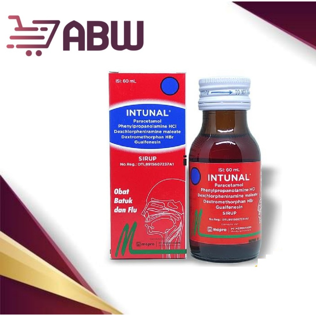 [A] Intunal Sirup 60 ml - Sirup Obat Batuk dan Flu [MEPRO]