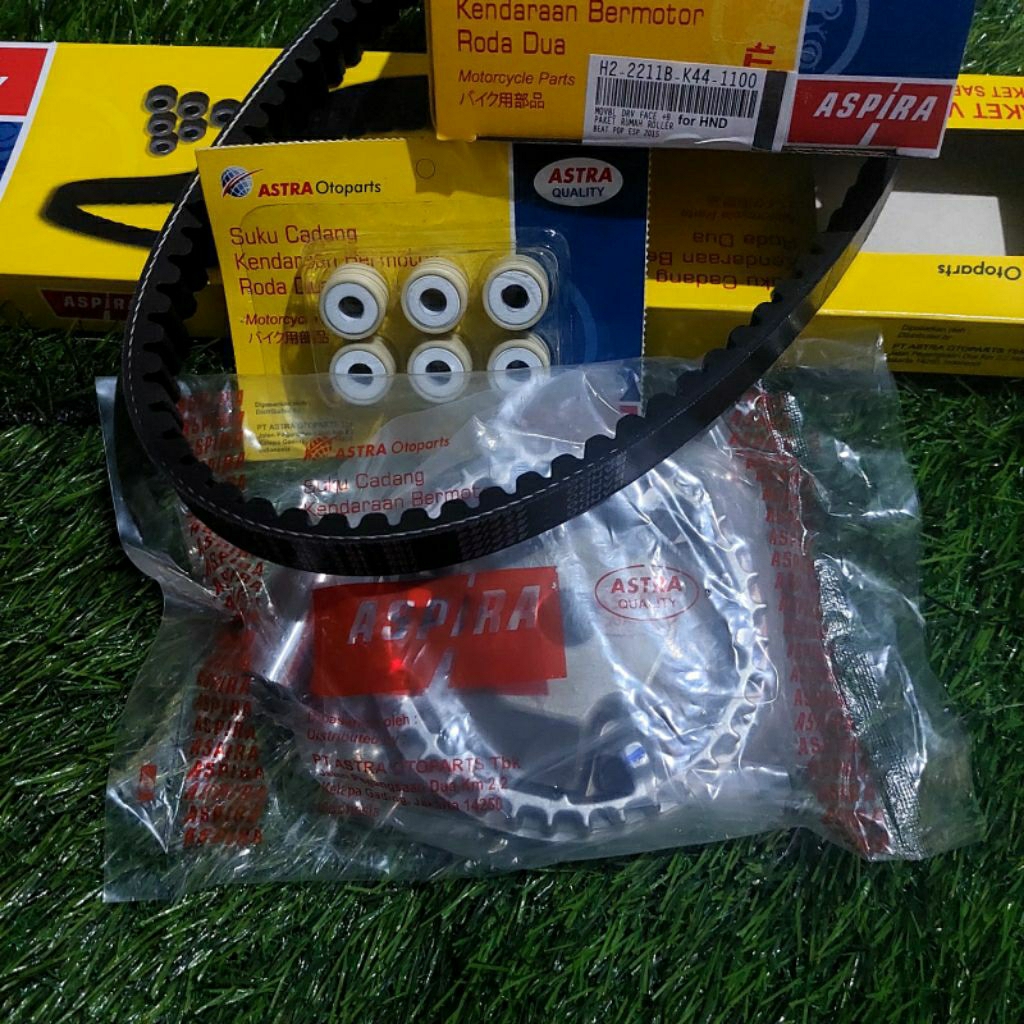 Vanbelt Set Beat Pop Beat Street Beat Esp Original V-belt Assy Beat Pop K44 Original