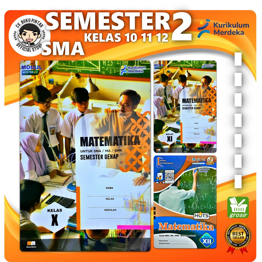 LKS MATEMATIKA SMA/ MA KELAS 10 11 12 SEMESTER 2 2024-2025 KURIKULUM MERDEKA KURMER | mm
