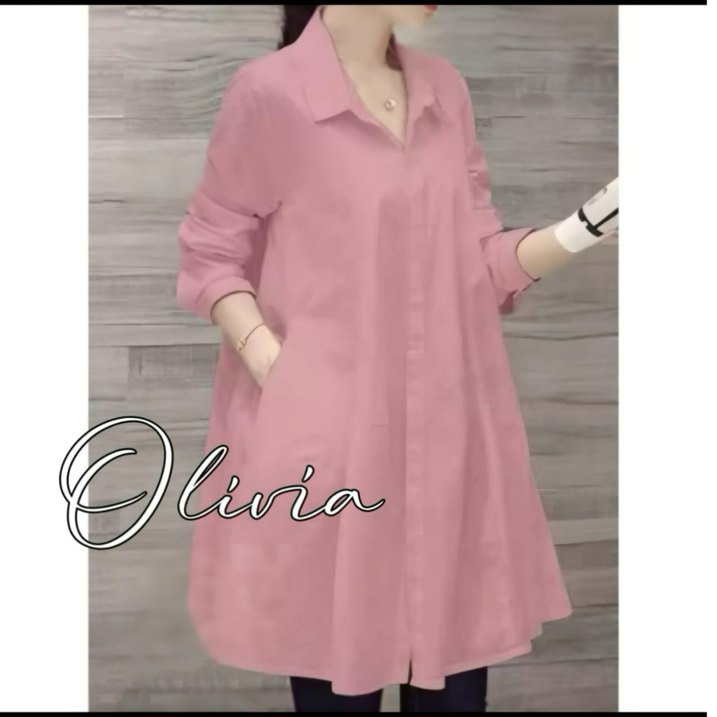 Olivia baju wanita jumbo tunik kekinian