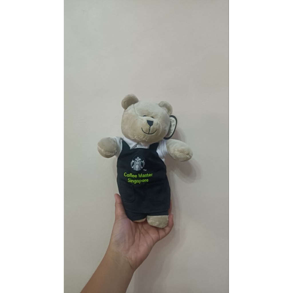 Boneka Bulir Teddy Bear Starbucks Bearista Coffee Master Singapore Ori (Rare) Langka